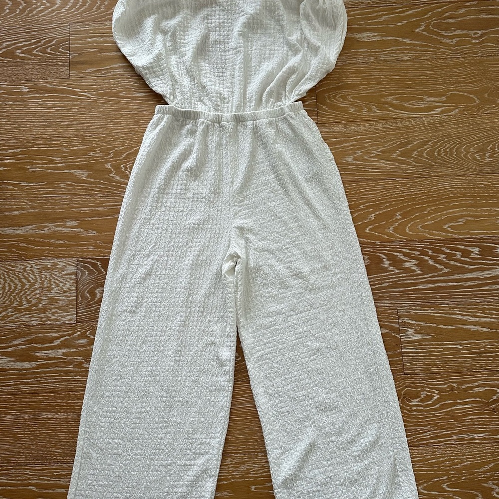 Zara Girls White Jumpsuit new with tags size 11-12 girls
